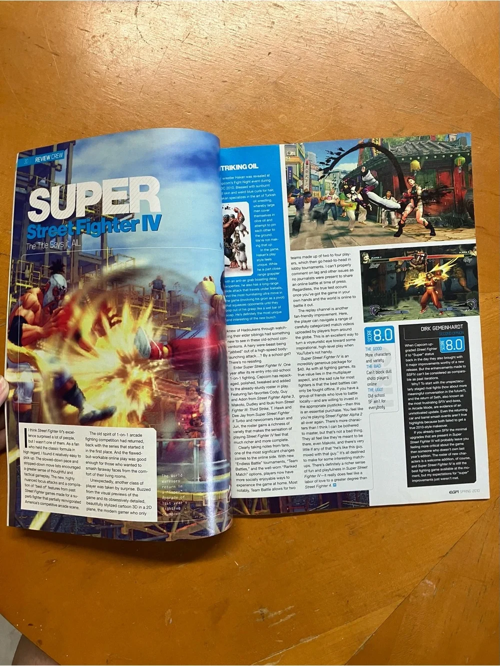 Vintage 2010 EGM Electronic Gaming Monthly Mag #238 Street Fighter Cover